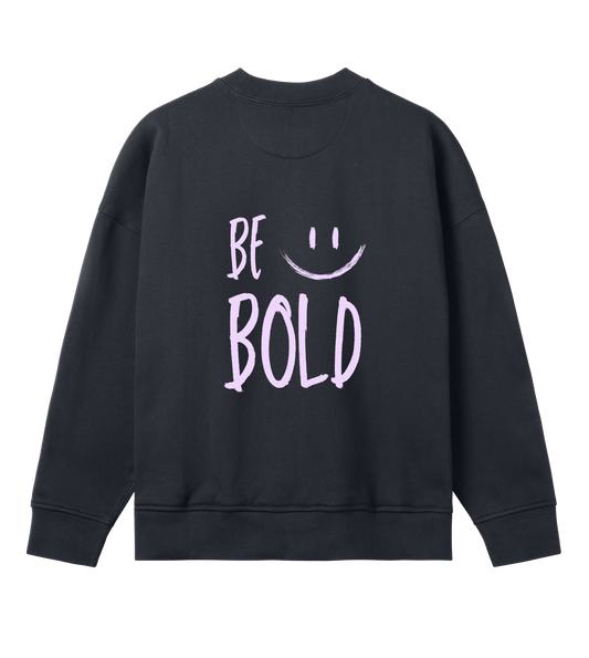 'Be Bold' Women Oversized Sweater - Off Black