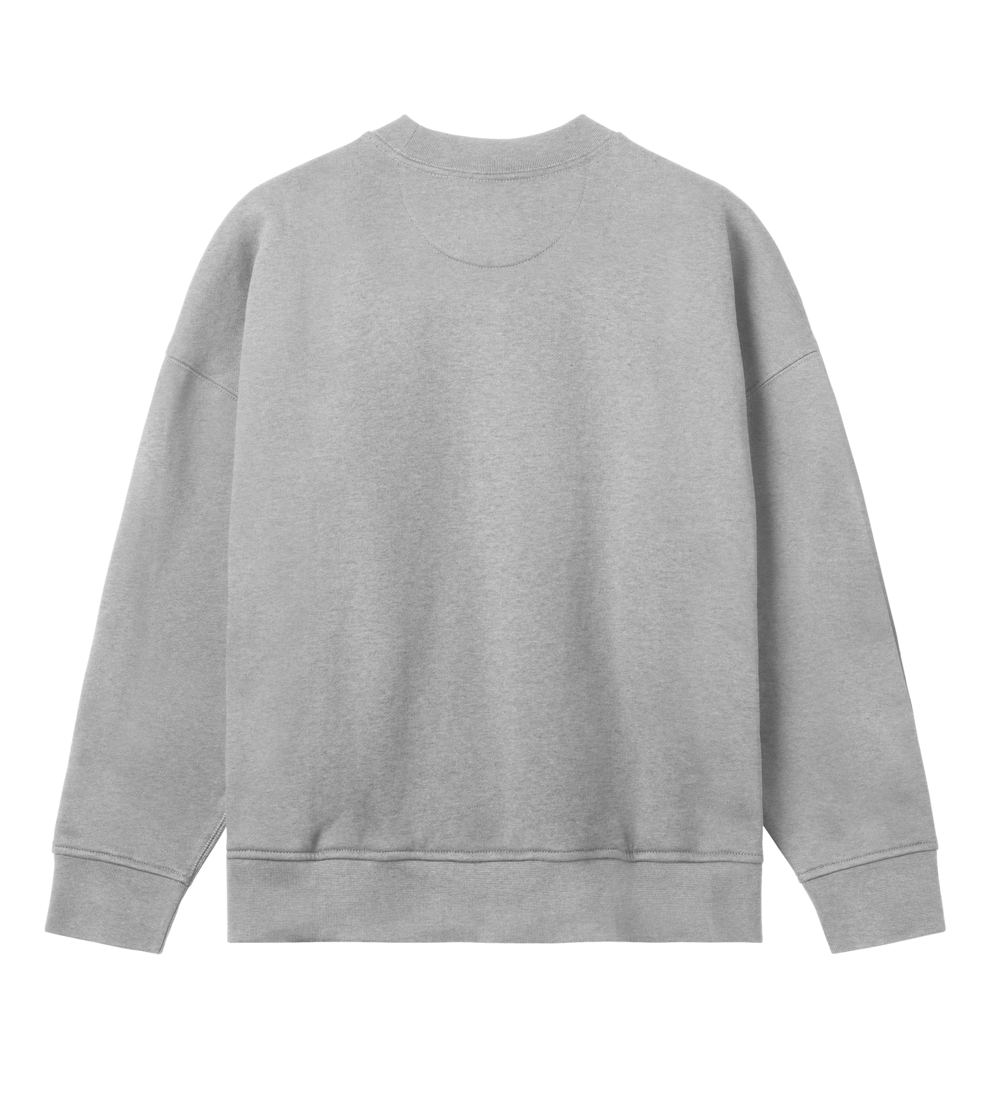 'Peace Out' Women's Oversized Sweater - Grey Melange