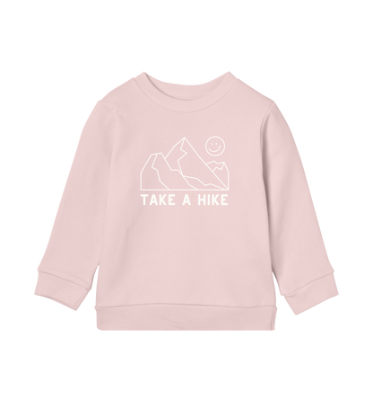 'Take A Hike' Kids Sweater - Soft Pink