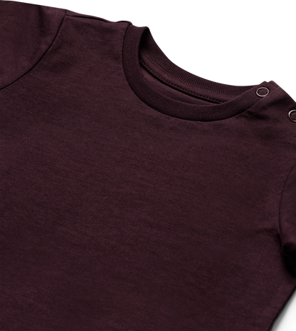 'Good Vibes' Baby Tee - Maroon