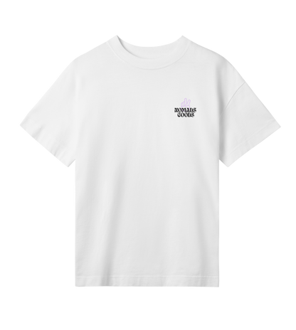 'Peace Out' Women's Oversized Tee - Off White