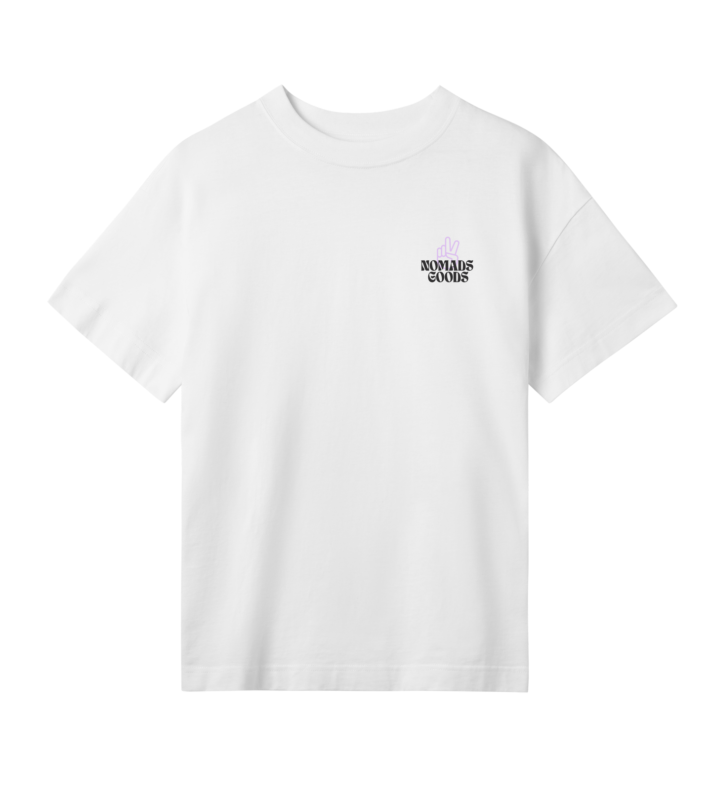 'Peace Out' Women's Oversized Tee - Off White